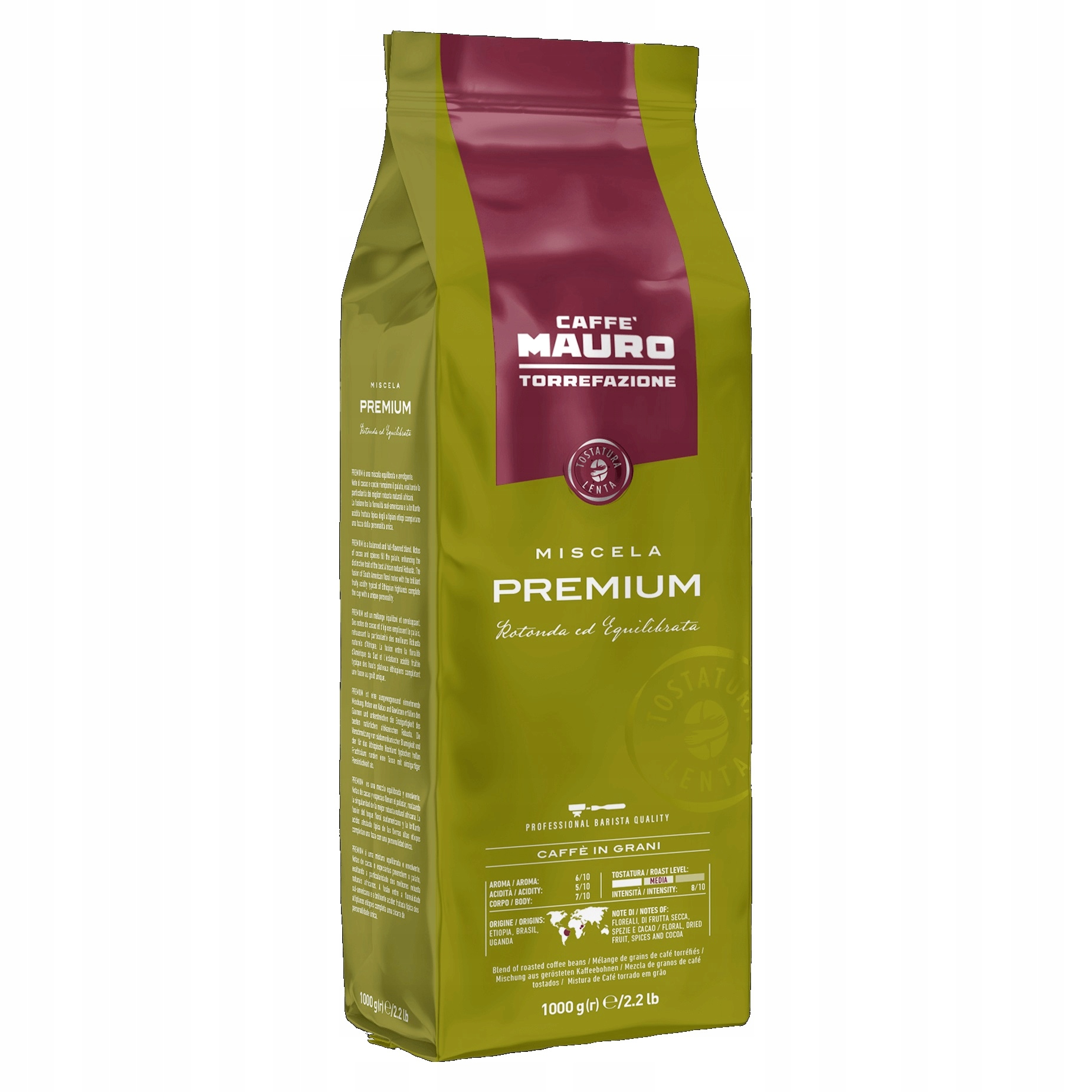 Caffe Mauro Kawa ziarnista mieszana Miscela Premium 1000g