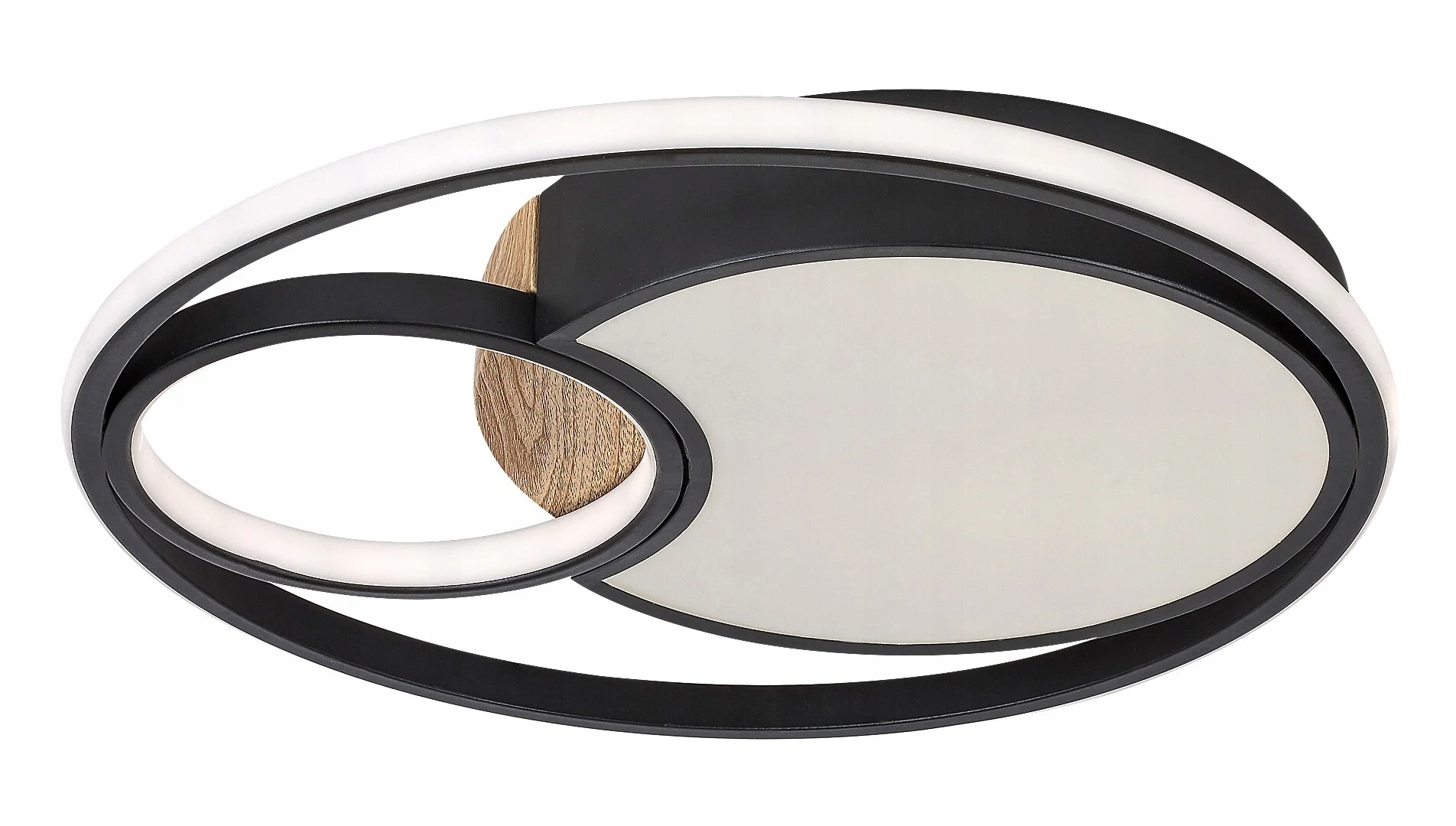 Stropné Svietidlo s diaľkovým ovládaním 48 cm Led 81 W čierny okrúhly Leola 71044 Rabalux