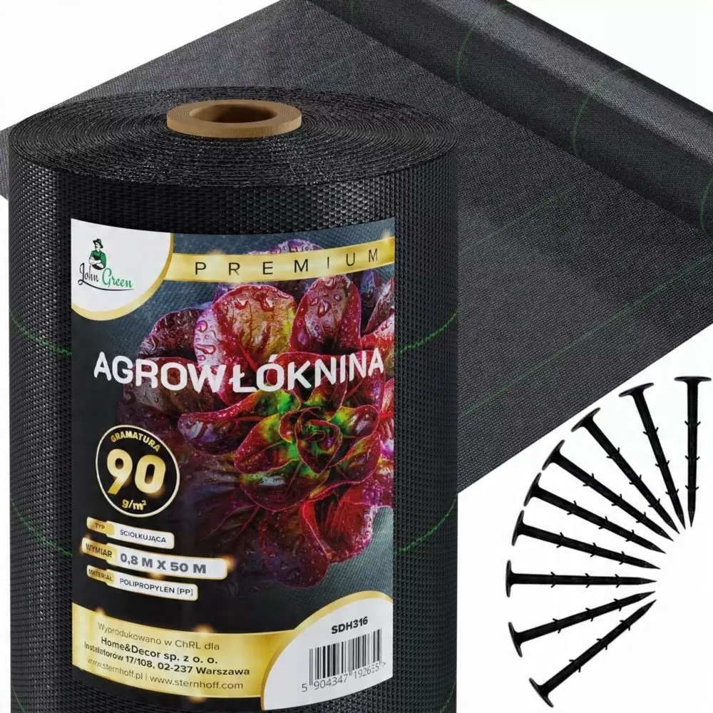 

Agrowłóknina Ogrodowa 0,8x50 M 50 szpilek