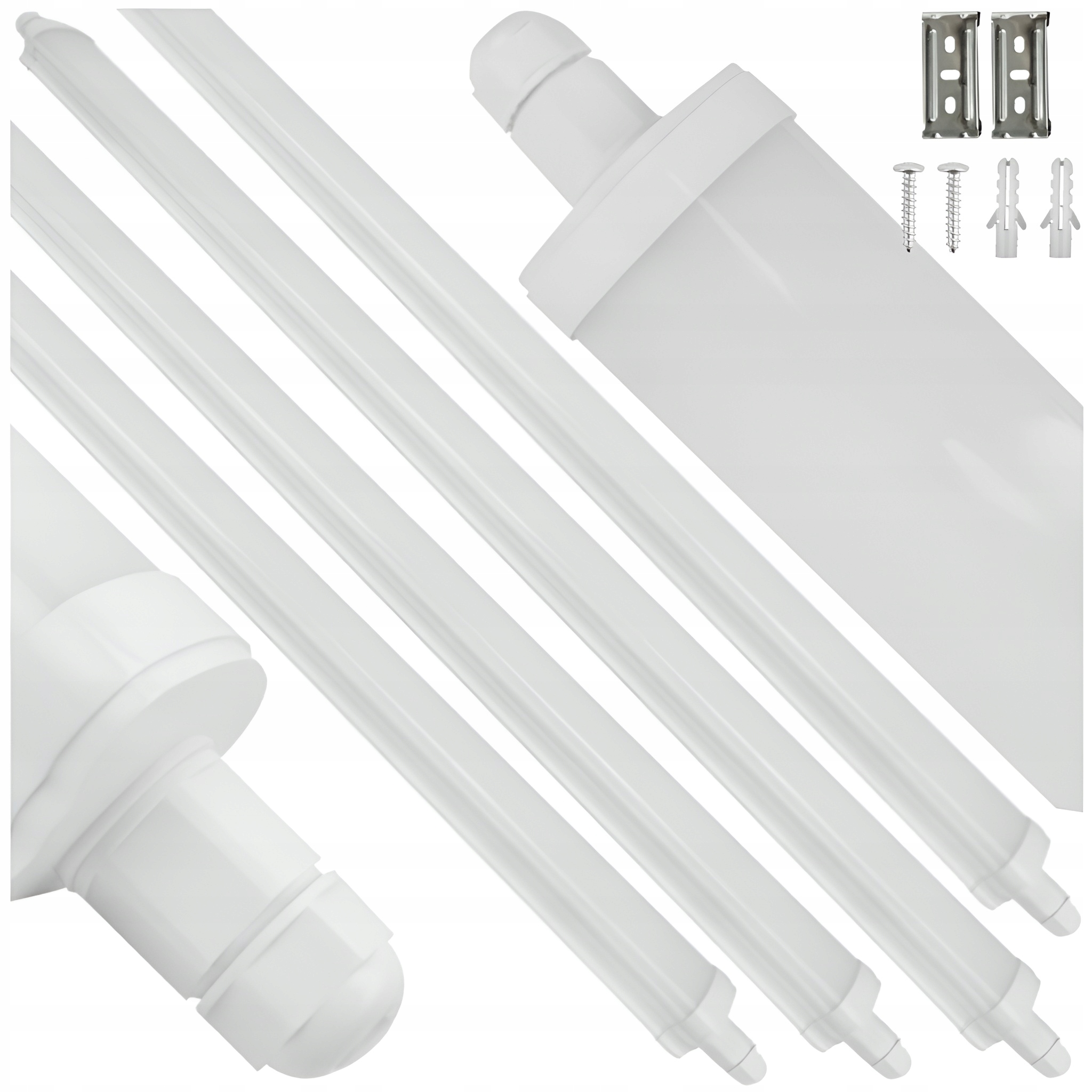 4x Hermetická Nástenná Led Lampa 60W 120cm 6600lm Stropná