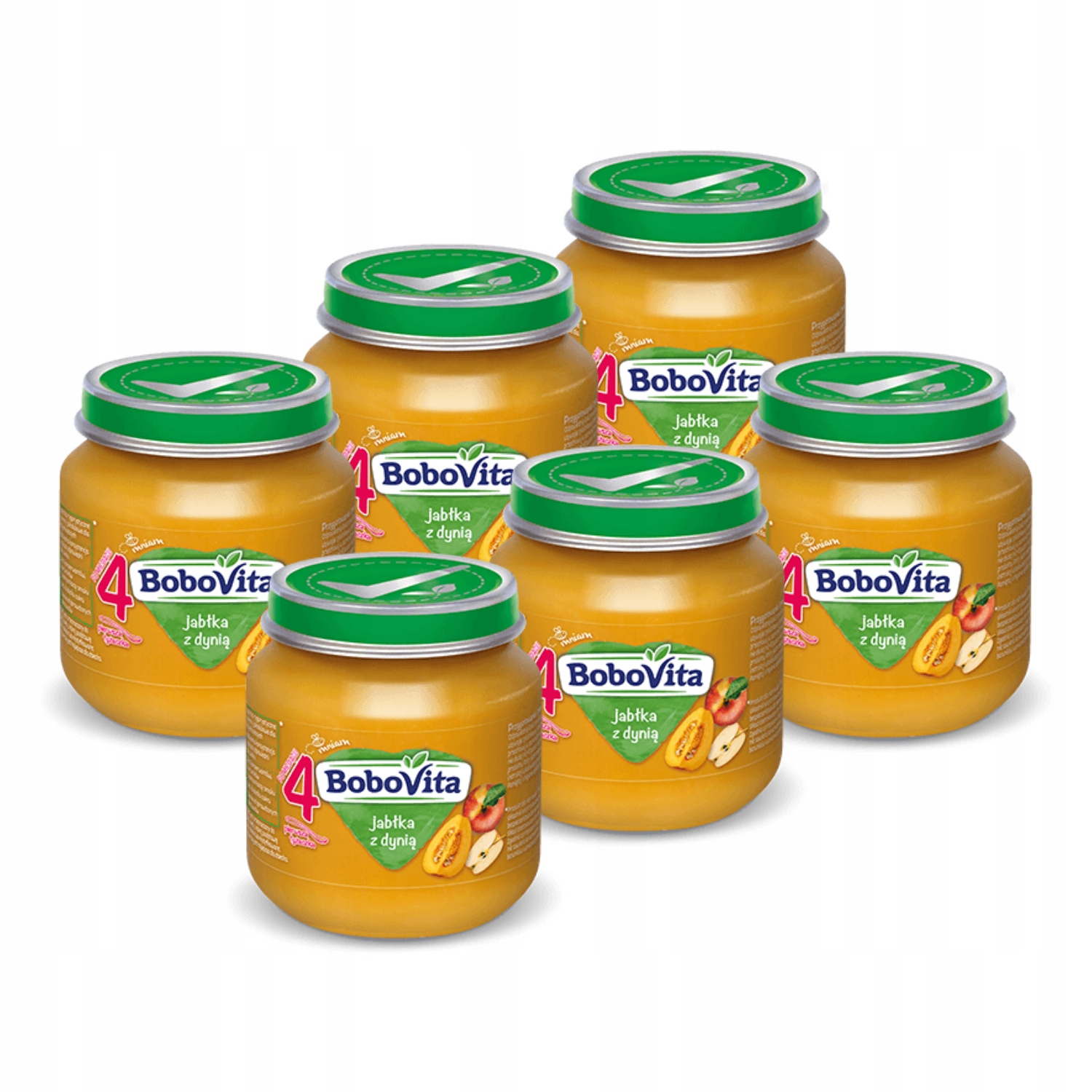 BoboVita Яблоки с тыквой НАБОР 6x125g