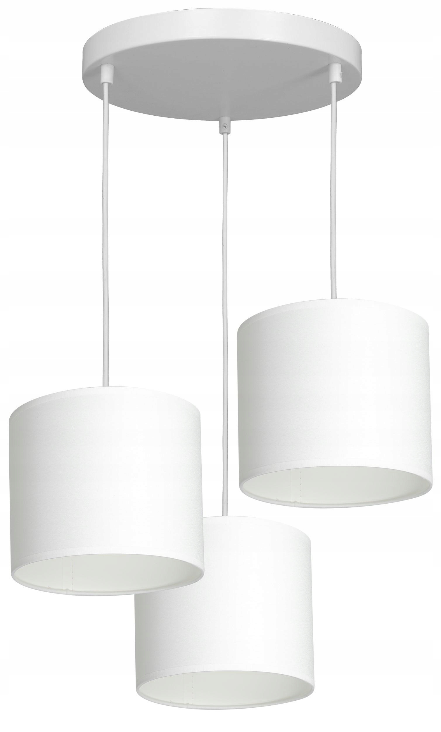 Moderná závesná stropná lampa Arden Biele tienidlo 3xE27 40 cm do obývačky