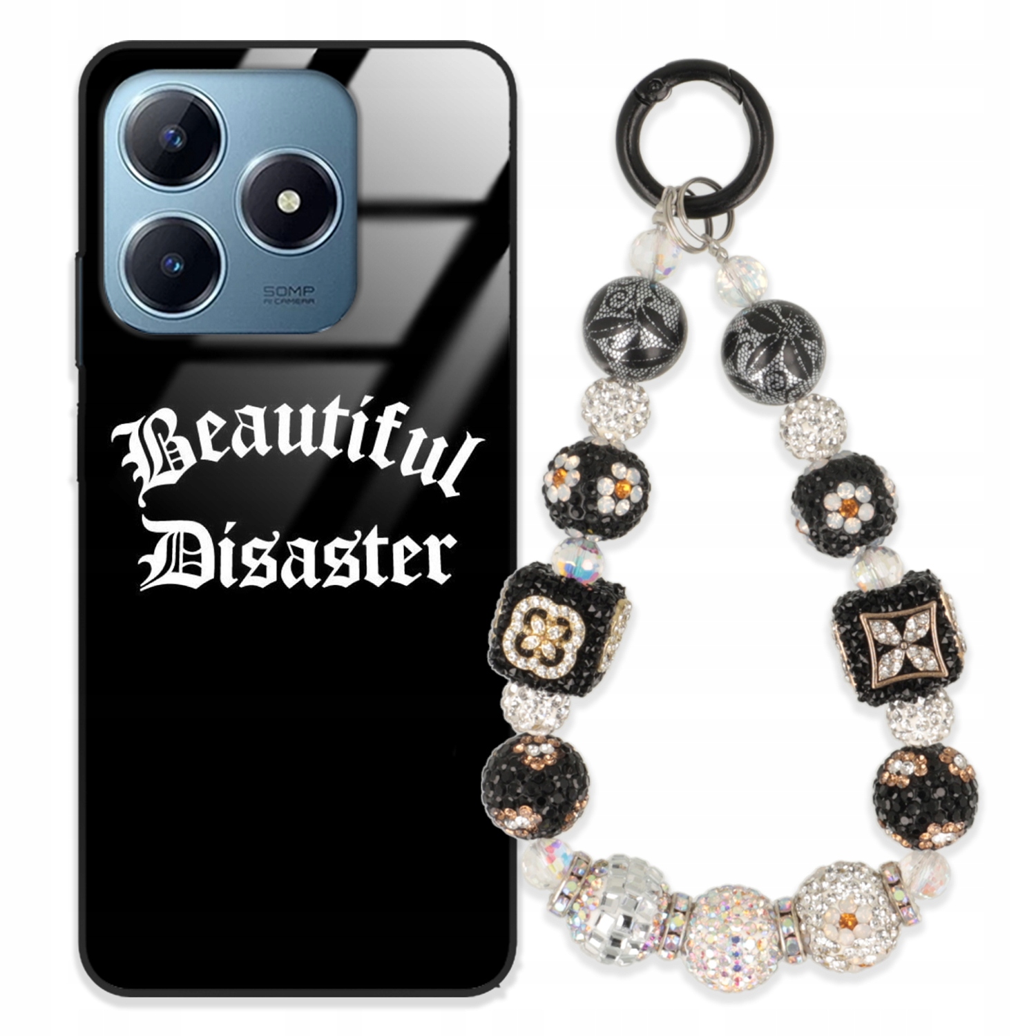 Puzdro Na Realme C61 Case Glass| Kľúčenka Elegantné Prémiový Dizajn Puzdra