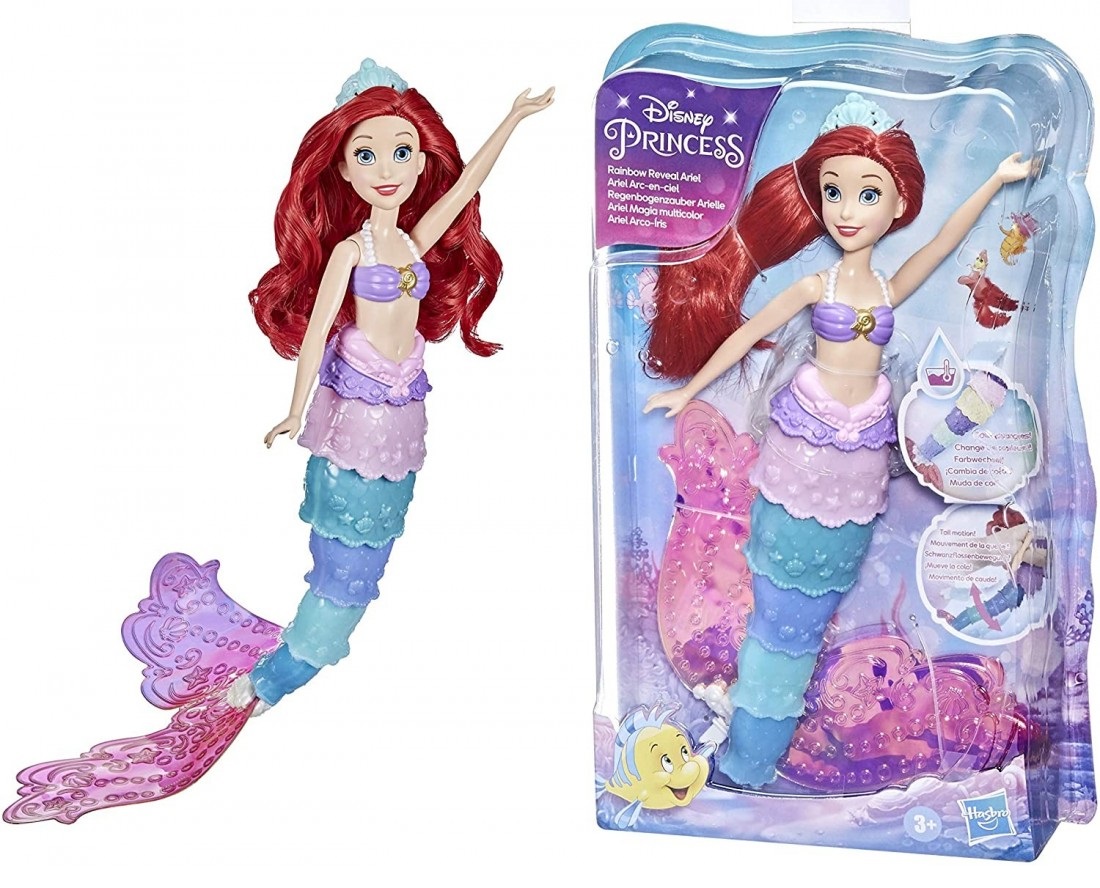 

Disney Arielka syrenka tęczowy ogon lalka