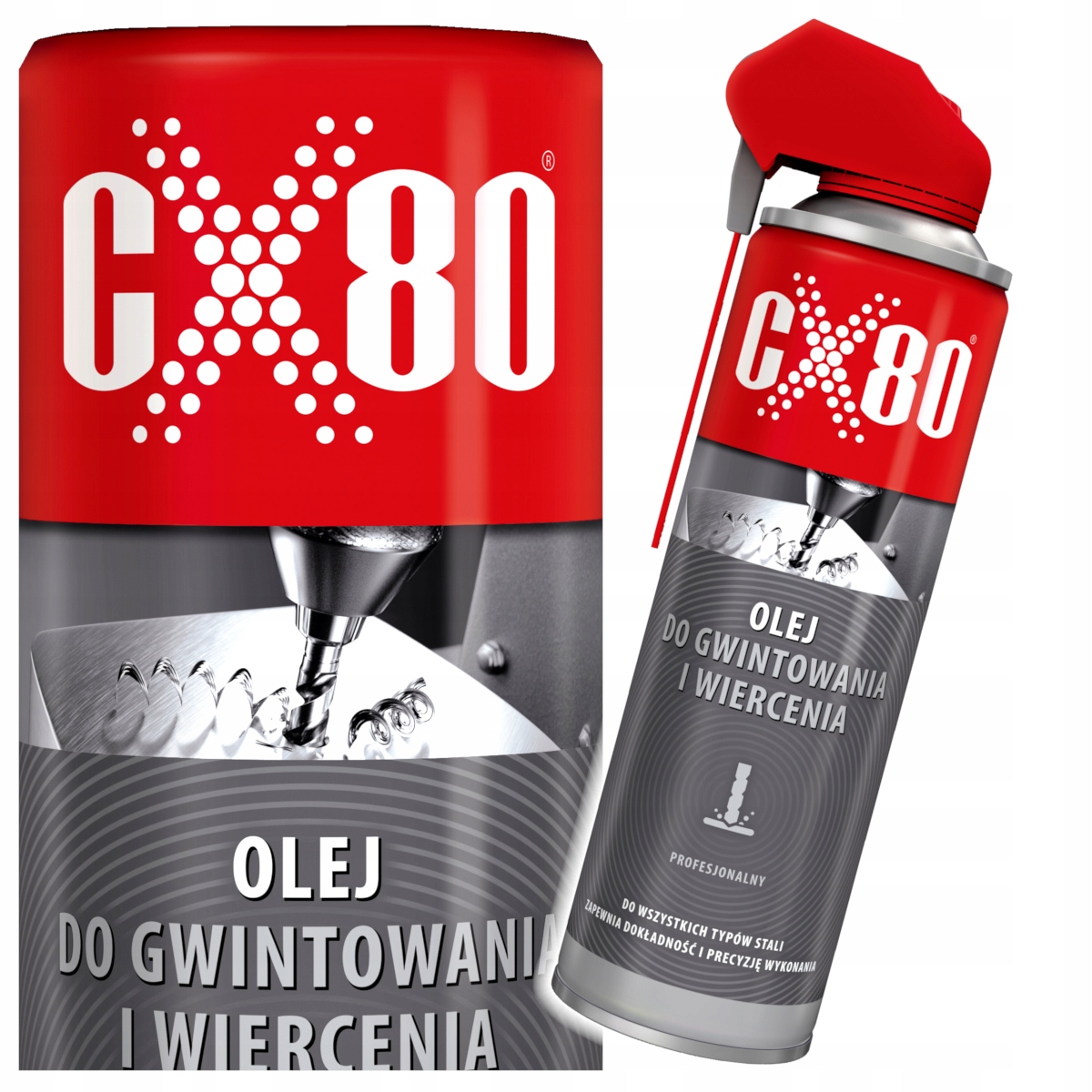 CX80 Olej do gwintowania Wiercenia w metalu stali 500ml DuoSpray