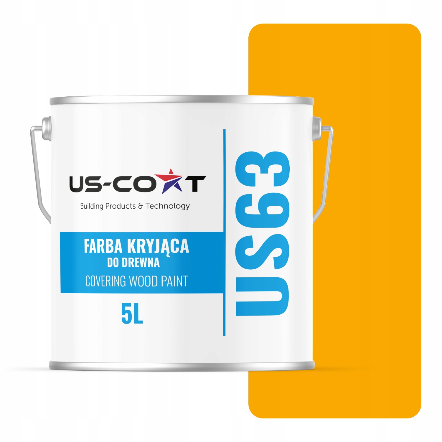 Barva Na Dřevo Kryjící Dveře Renovační Žlutá Signální RAL1003 Lesk 5L