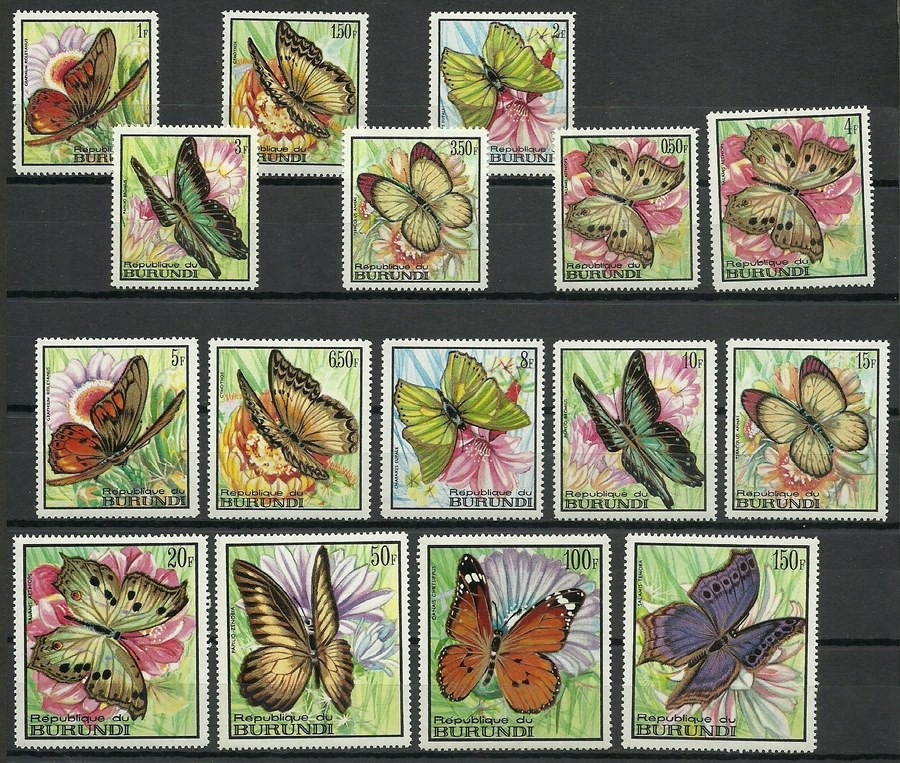 Burundi 1968 Mi 411-426 Czyste **