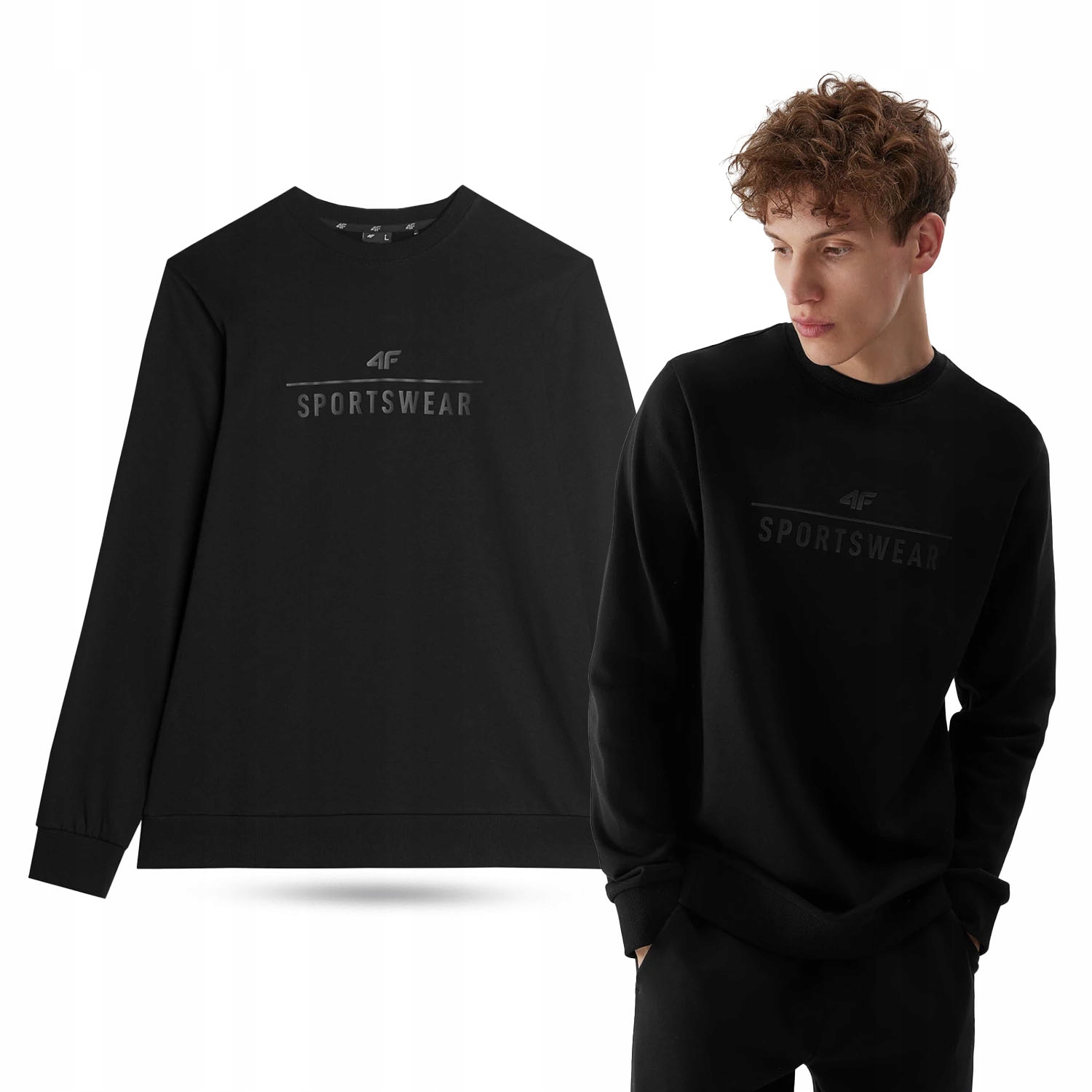 BLUZA MĘSKA DRESOWA 4F SPORTOWA BAWEŁNA AW23M692 Rozmiar M