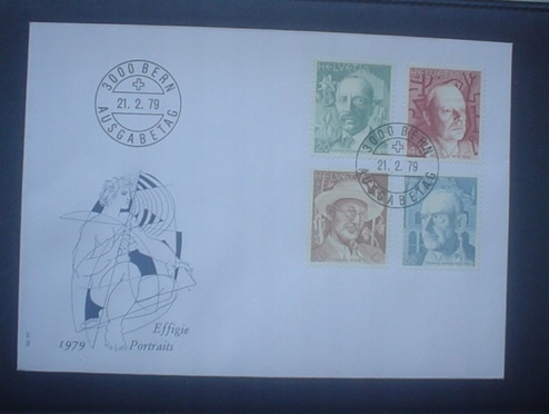FDC Mi 1146 - 1149 SZWAJCARIA ZNANI LUDZIE