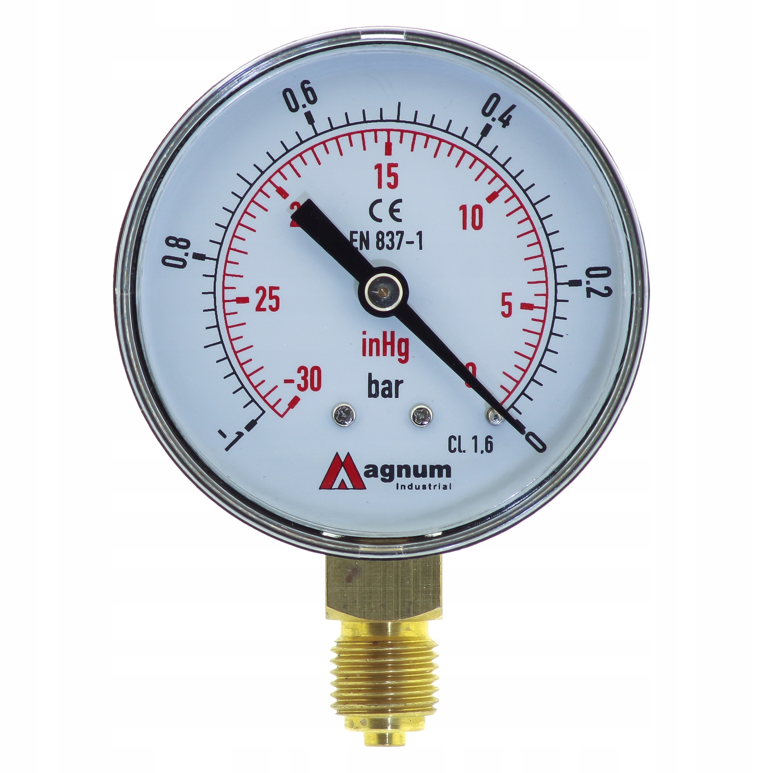 

Wakuometr Suchy Fi 63 od 0 do -1 bar 1/4''