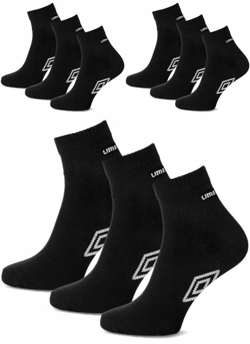 

Skarpety Umbro quarter 9 par 43/46 czarne