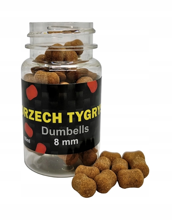 MCKarp Dumbells 8mm Orzech Tygrysi
