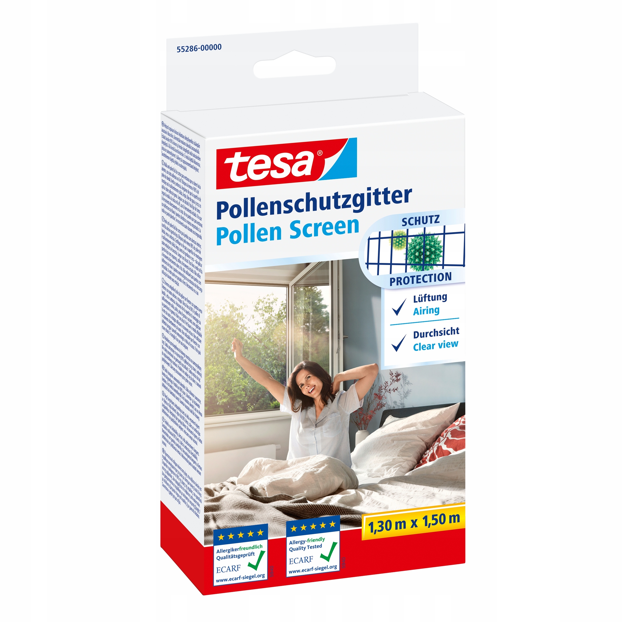 Tesa Moskytiéra protiprachová síť proti prachu, antialergická, 1,3 x 1,5 m