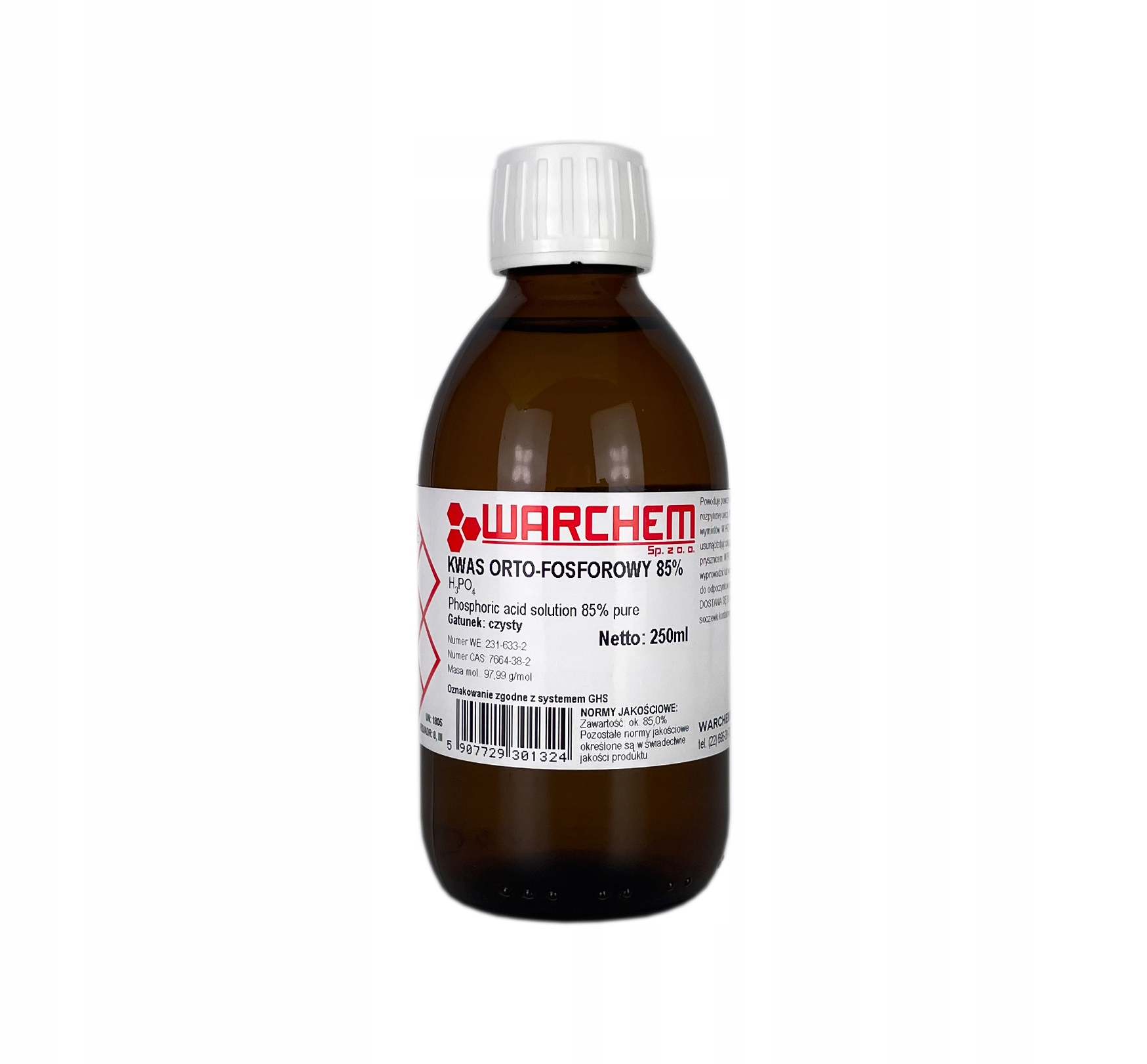 

Kwas Orto-fosforowy 85% czysty 250ml