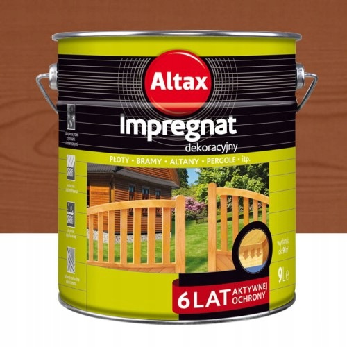 Altax Altaxin Impregnat Dekoracyjny 9L Mahoń