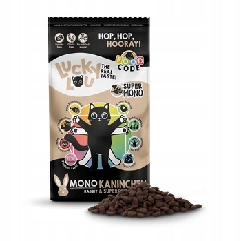 Lucky Lou 1,7 kg Mono królik sucha karma dla kota alergika, monoproteina
