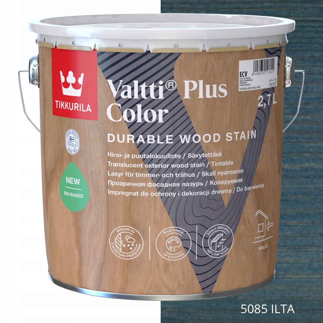 Tikkurila Impregnace Valtti Plus Barva 2,7 L, Barva 5085 Ilta