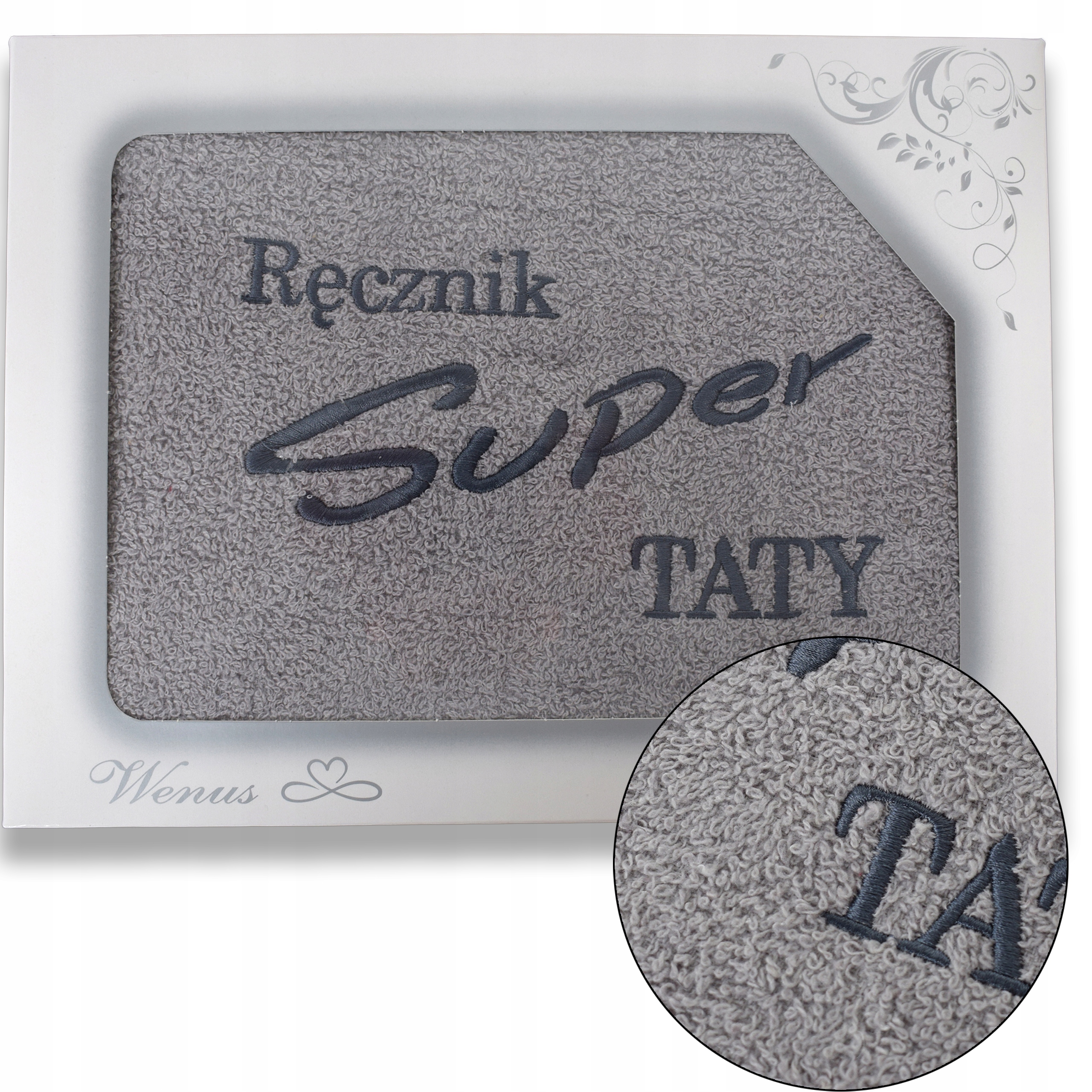 

Ręcznik Na Dzień Taty Haft Pudełko Bawełna