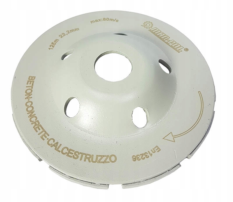 Gyémánt csiszolókorong 125x22,2x5mm szegmentált M08783 Márka Mar-Pol