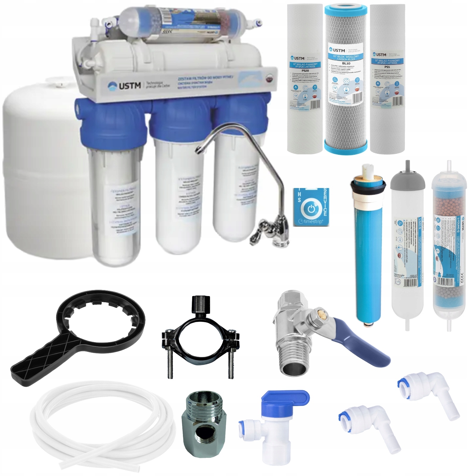 Filtr do wody Odwrócona Osmoza RO6 Jonizator Ustm