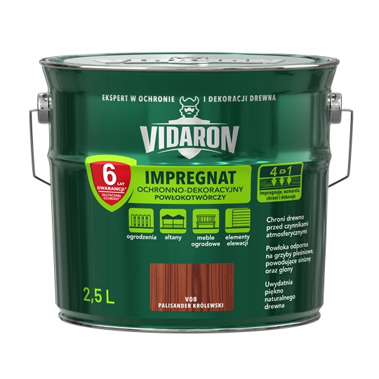 Vidaron Impregnat dekoracyjny 2.5L Palisander Król