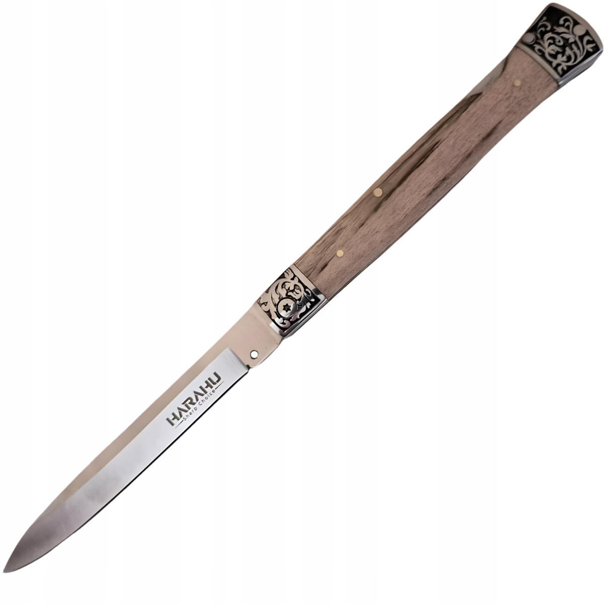 Składany nóż outdoorowy Rb 39931 Jasnobrązowy/Srebrny KP-39931