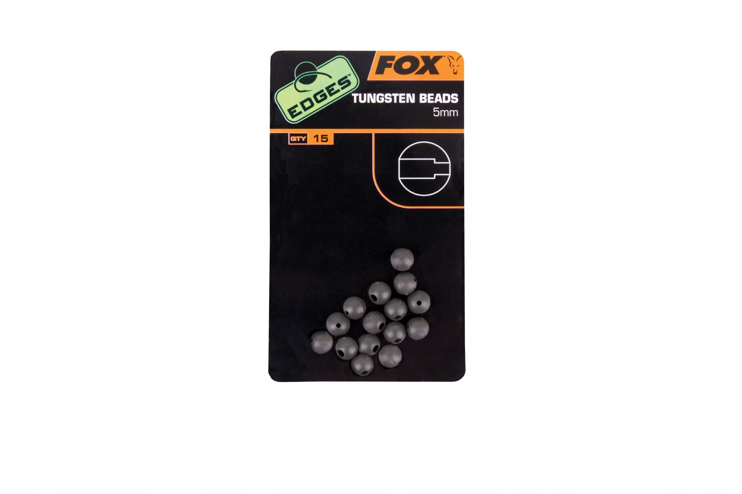 Fox Edges Tungsten Beads 5mm 15szt. CAC489