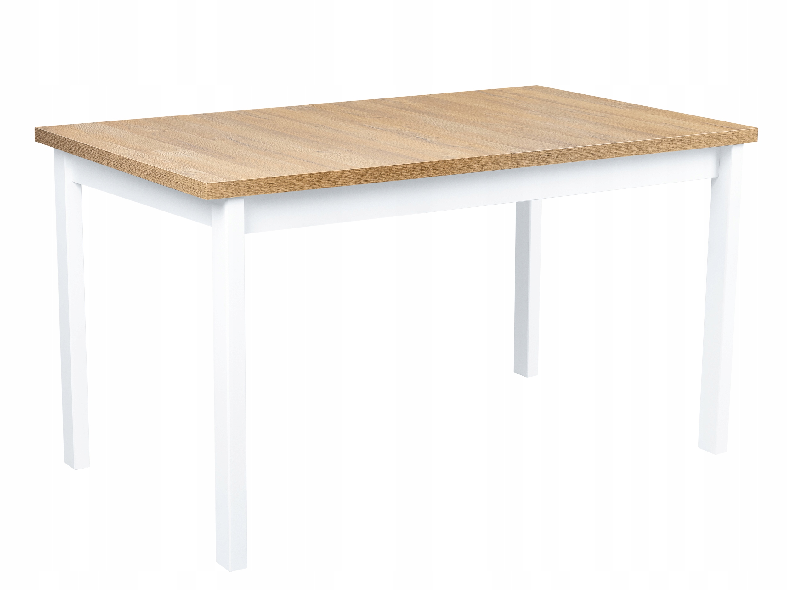 Rozkládací Dřevěný Jídelní Stůl Do Kuchyně 180/140x80 Bílý/dub Grandson