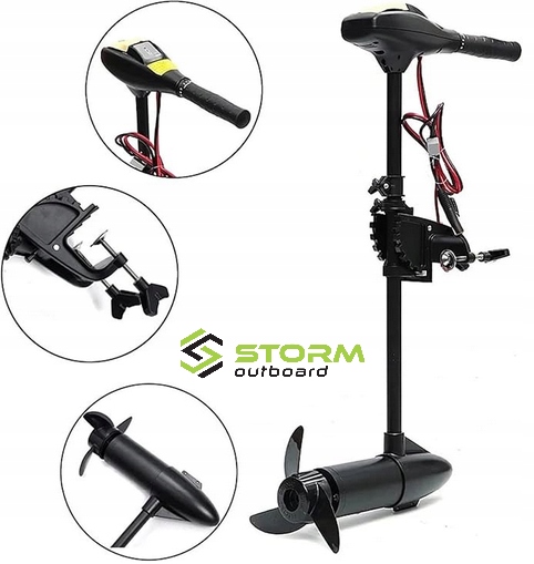Silnik Zaburtowy Elektryczny 780W 70LBS 12V Storm B70 do pontony łodzi