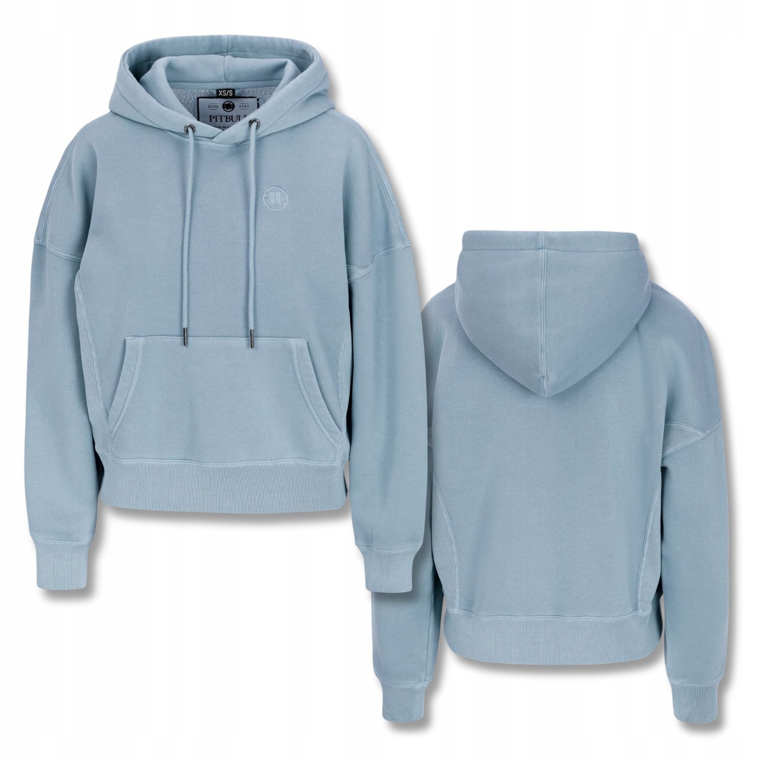 Dámská Mikina s kapucí Oversize Pitbull Klokanka Washed Manzanita Pohodlná