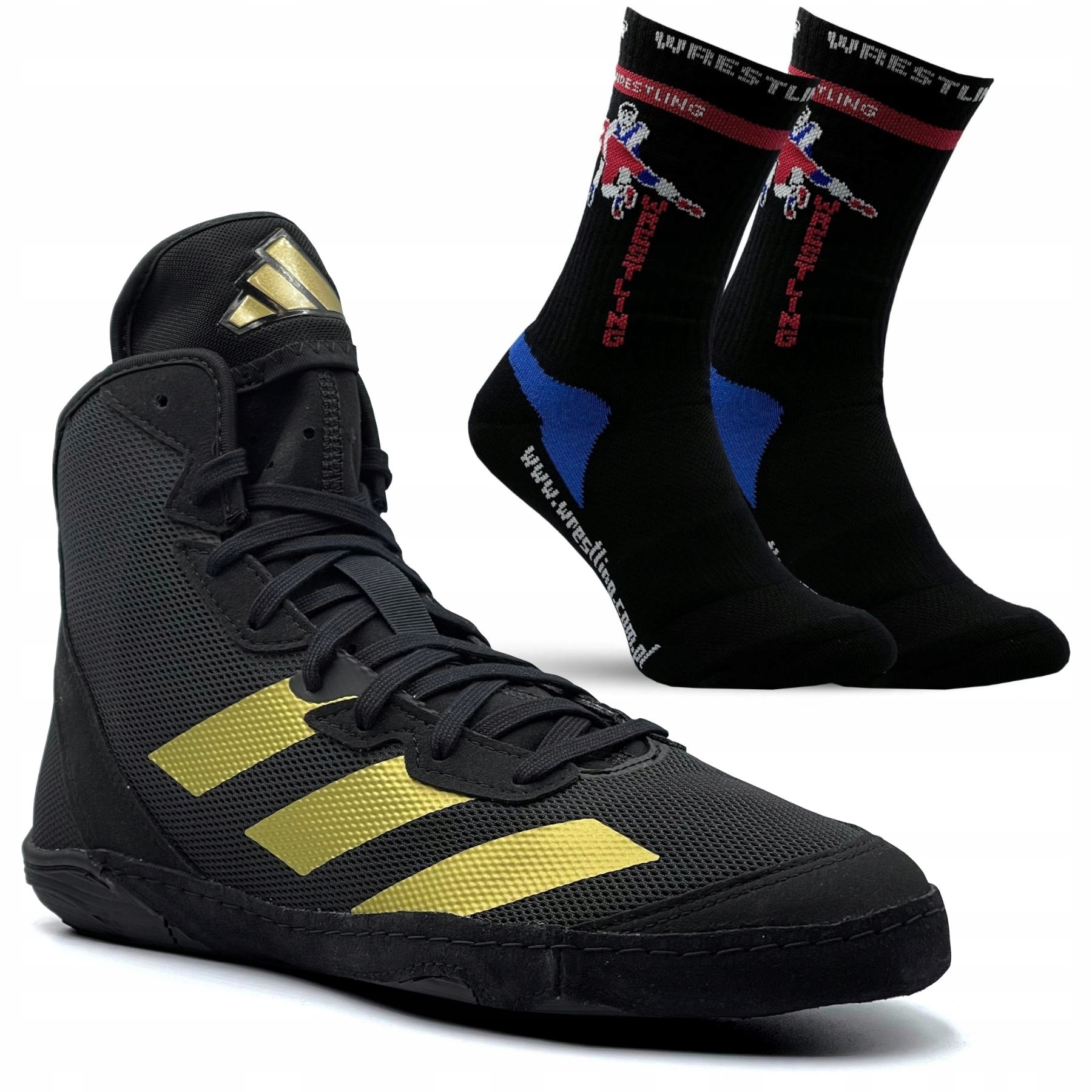Zápasnické Boty Adidas Adizero Wrestling Tréninkové Boxerské Boty Černé