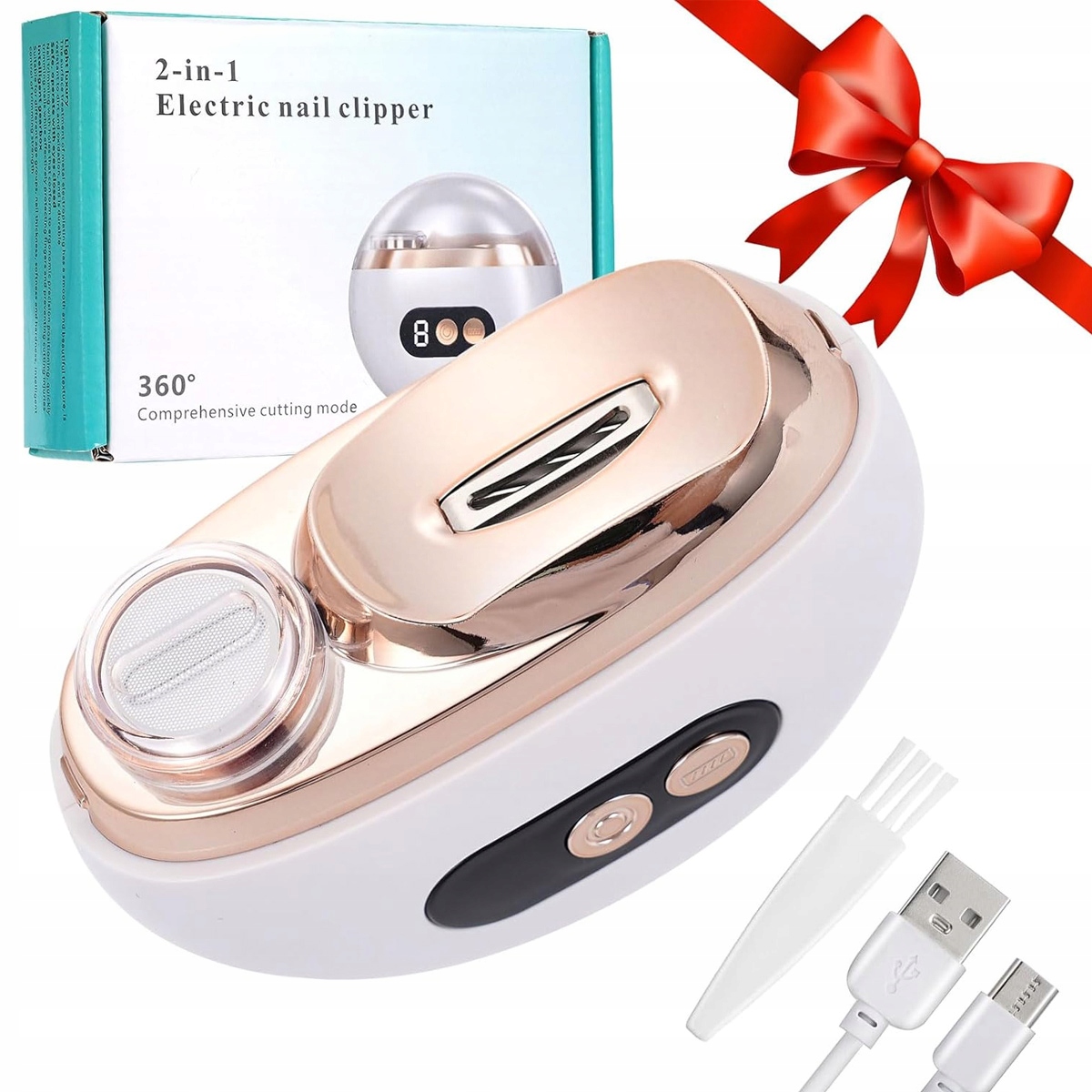 Elektrický Kleštičky Na Nehty Usb Se 3 Úrovněmi Rychlosti