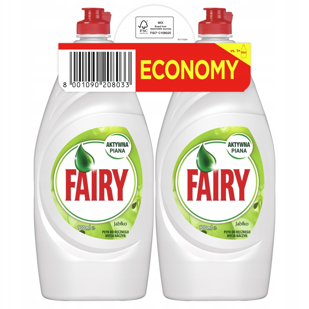 

Fairy Jabłko Płyn do mycia naczyń 1.8 l