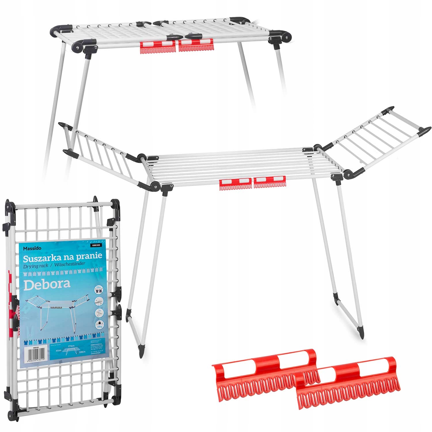 Levně Skládací stojanová Sušák prádla Debora 19 m
