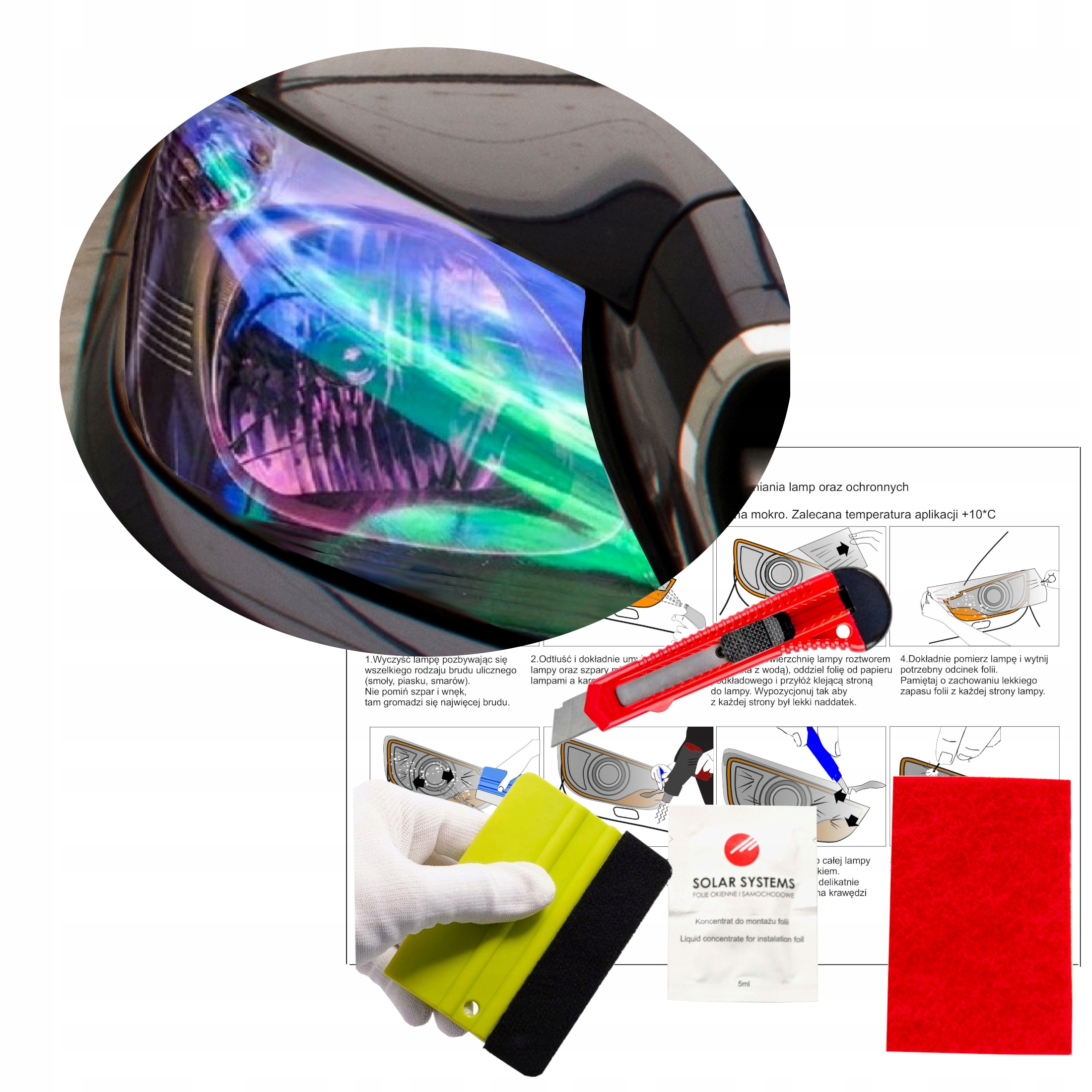 

Folia Do Przyciemniania Lamp 30x100cm Kameleon