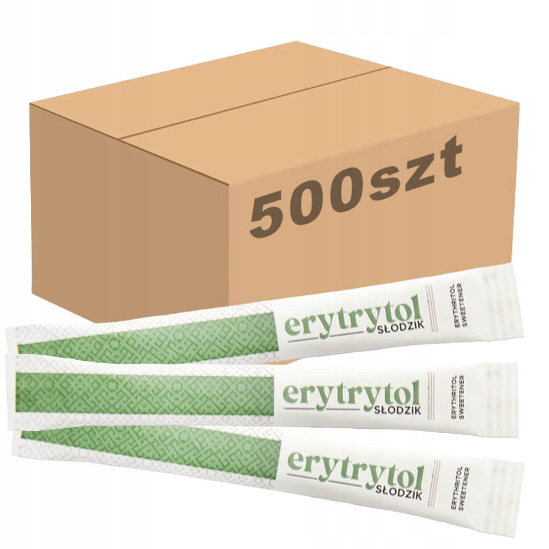 Erytrytol naturalny słodzik 500 x 5g saszetki zdrowy zamiennik cukru 2,5kg