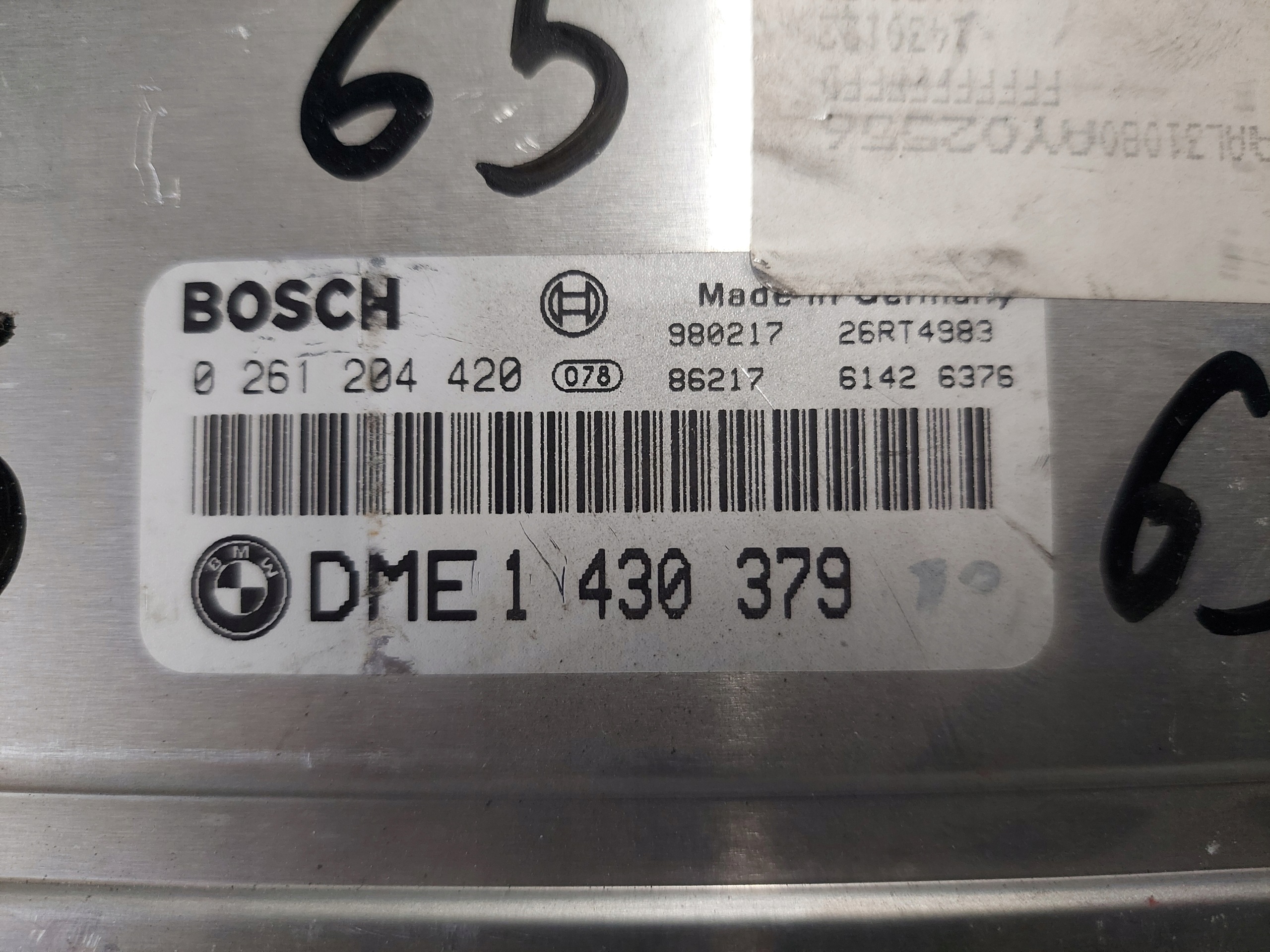 BMW E46 1.9 B 0261204420 control unit of the engine