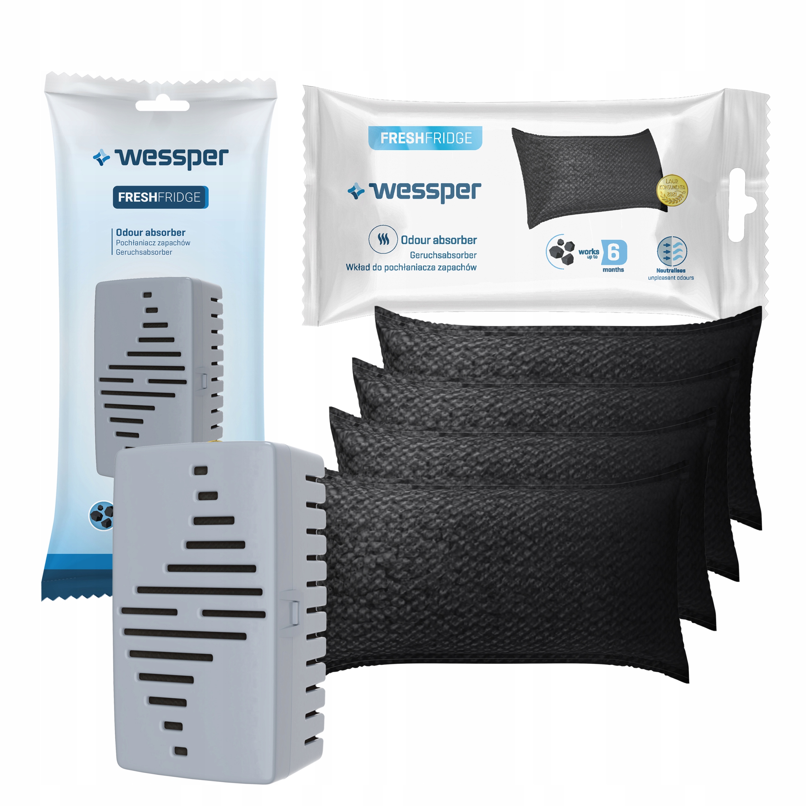 

Wessper Neutralizator Zapachów Lodówki +4 Wkłady
