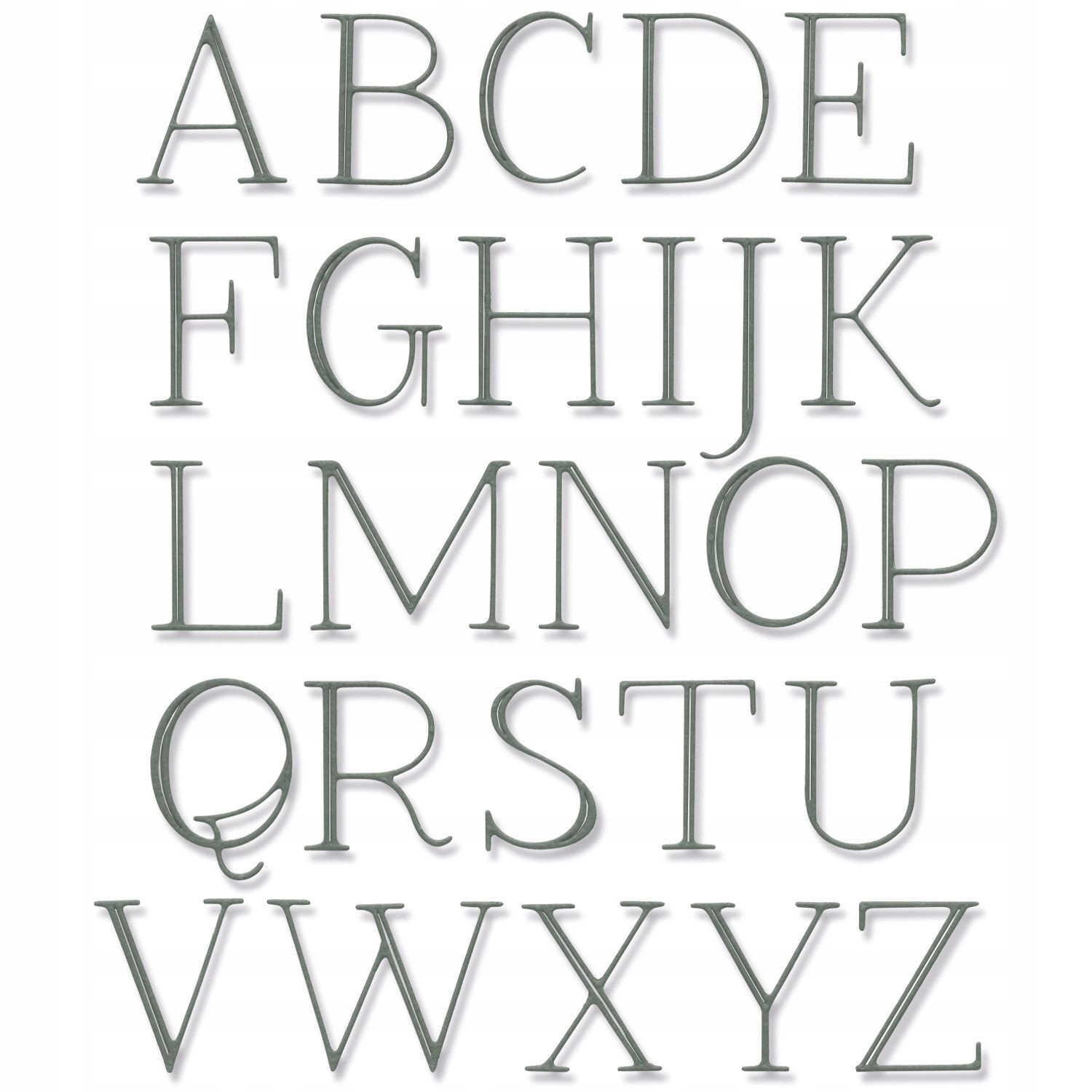 Wykrojnik Thinlits Sizzix Elegant Capitals
