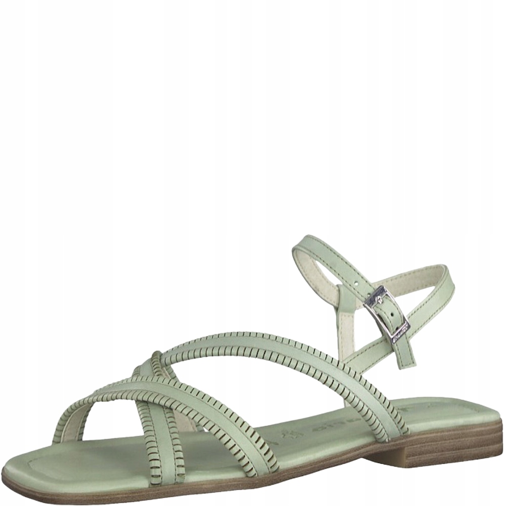 Tamaris Dámské Zelené Kožené Sandály 40 6CA