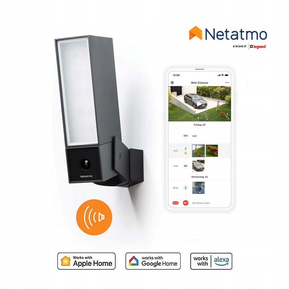 Kamera Netatmo Pro Presence s alarmovou sirénou