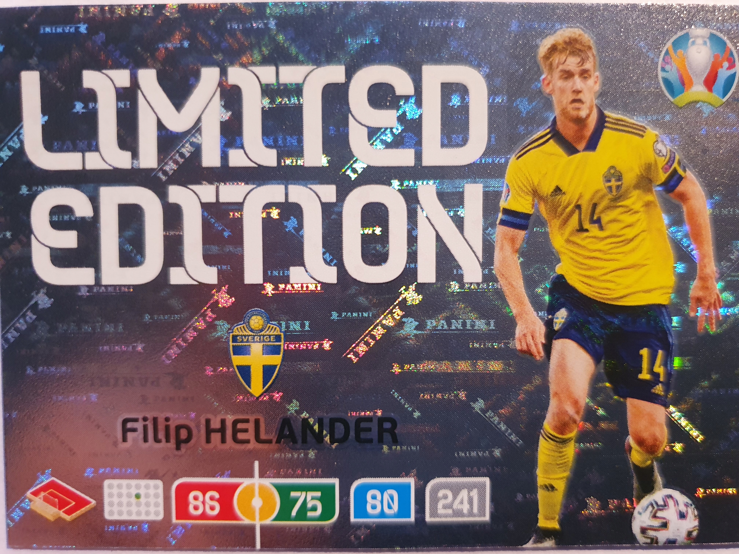 Panini Uefa Euro 2020 Limited Edition Helander