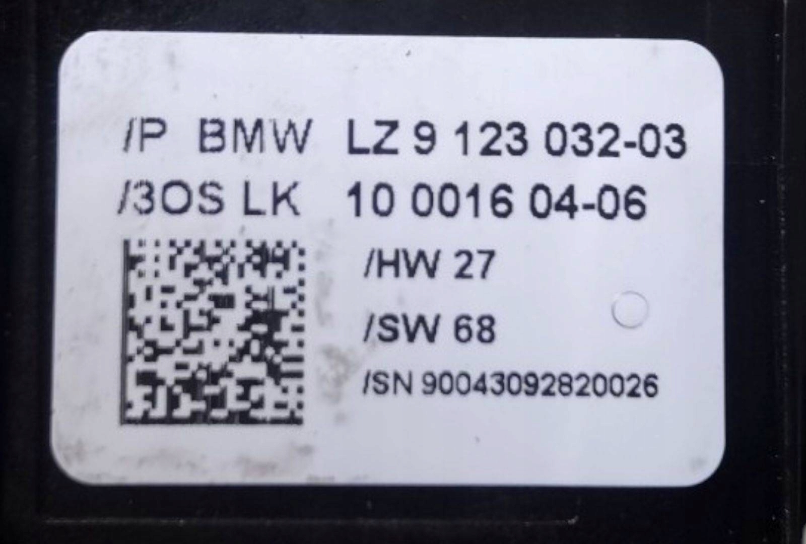 Commodo essuie glace BMW 1 E82/E88 facelift E82 2009 9123032
