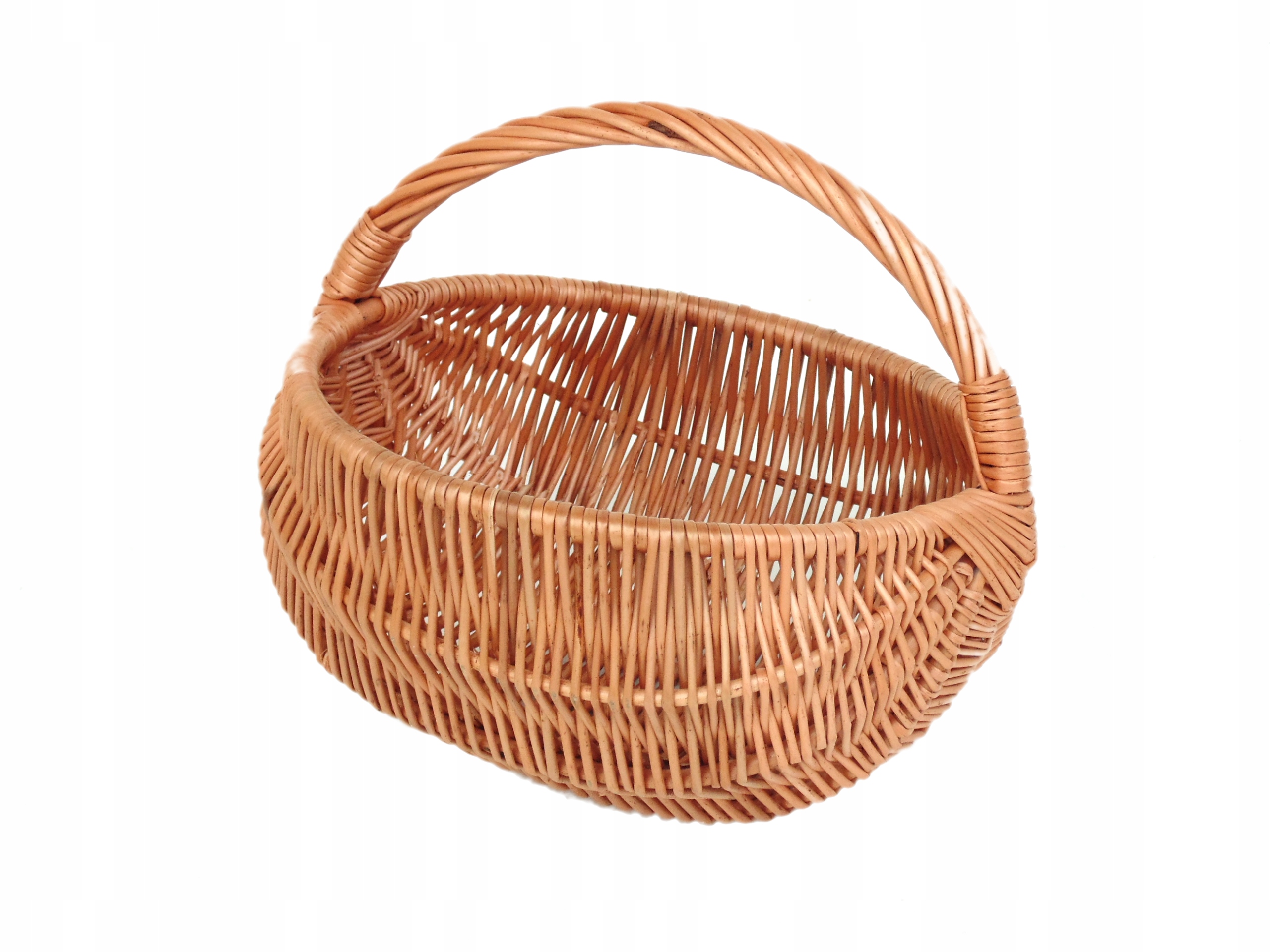 KOSZYK WIKLINOWY OKRĄGŁY – NATURALNY, MINI