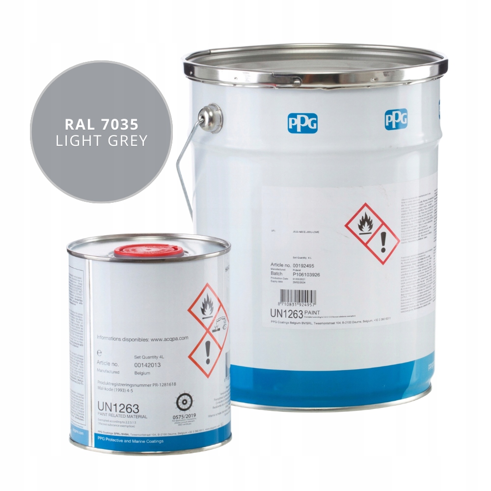 Farba na beton Posadzki kotłownia Sigmafast 205 kolor Ral 7035 szary 4L