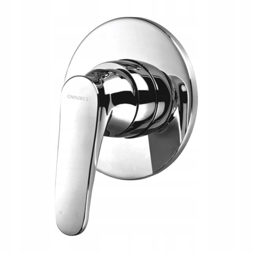 Art Deco podomietková sprchová batéria, chrómový lesk