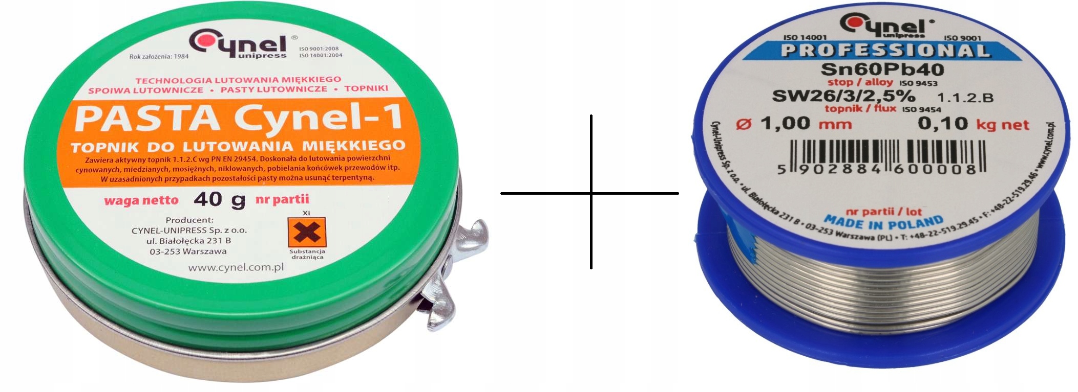 

Cyna 1mm 100g Topnik Pasta Lutownicza CYNEL-1