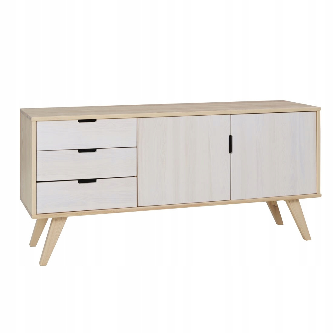 Skandinávská borovicová komoda Oslo 76x140x50 Pevná