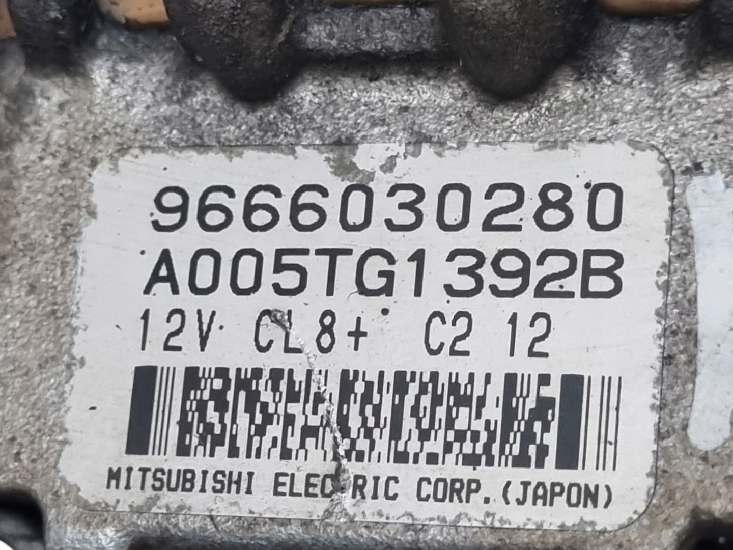 alternator Peugeot 207 facelift 2012 9666030280