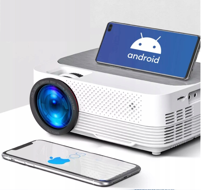 Projektor Przenośny mini mały Rzutnik LED Full HD 4000lm 170 cali LED HDMI Jasność lampy (ANSI) 4000 lm